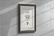 A4 Passe-partout Certificate Mockup, an Advertising Mockup by DesignRushMarket (Thumbnail 8 of 13)