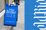 Bold Riot - Modern Blackletter, a Blackletter Font by timelesstype.co (Thumbnail 12 of 20)