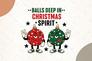 Balls Deep in Christmas Spirit png, an Illustration by Watercolor design (Thumbnail 1 of 6)