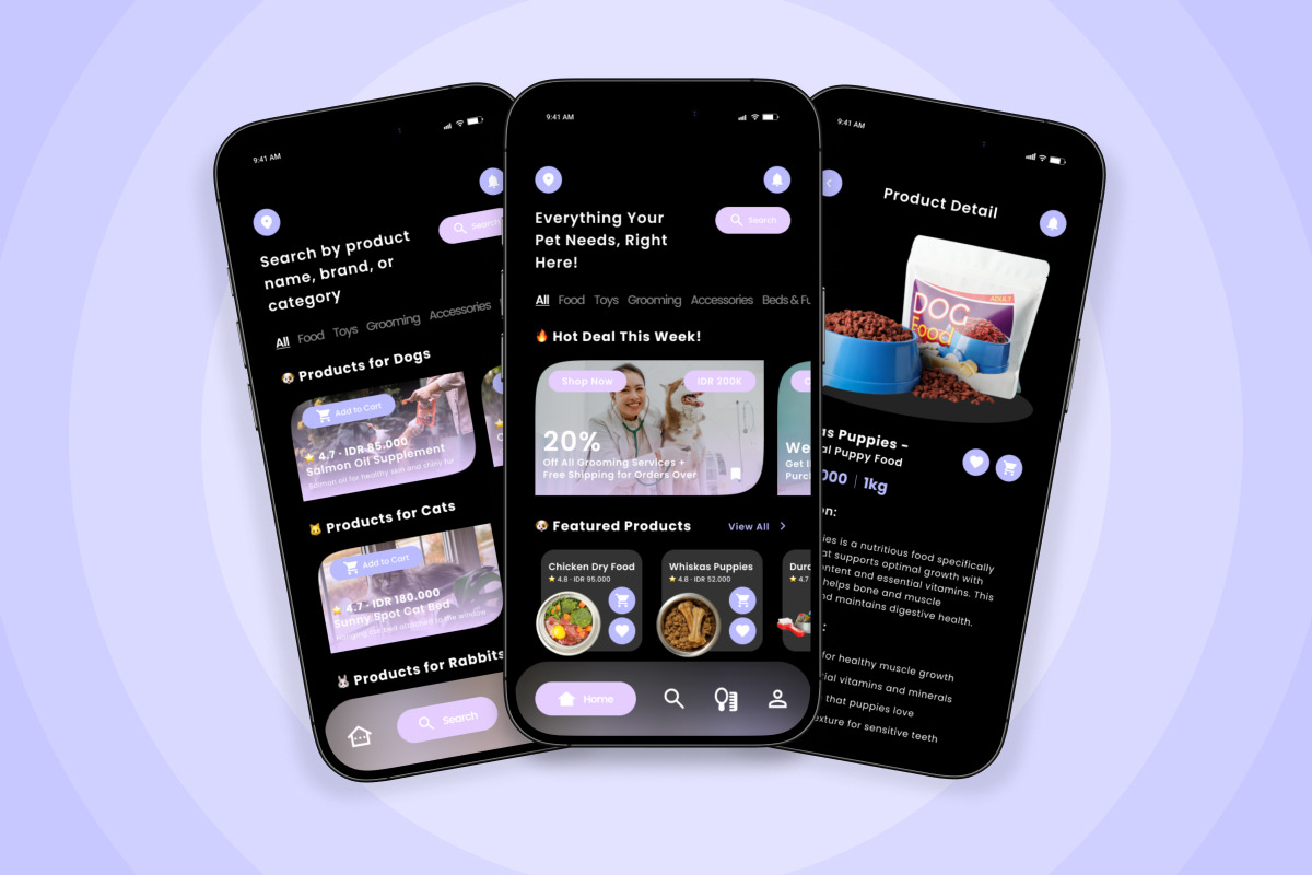 Meow Woof – Grooming App Design, an App Template by twinstd (Photo 4 of 5)
