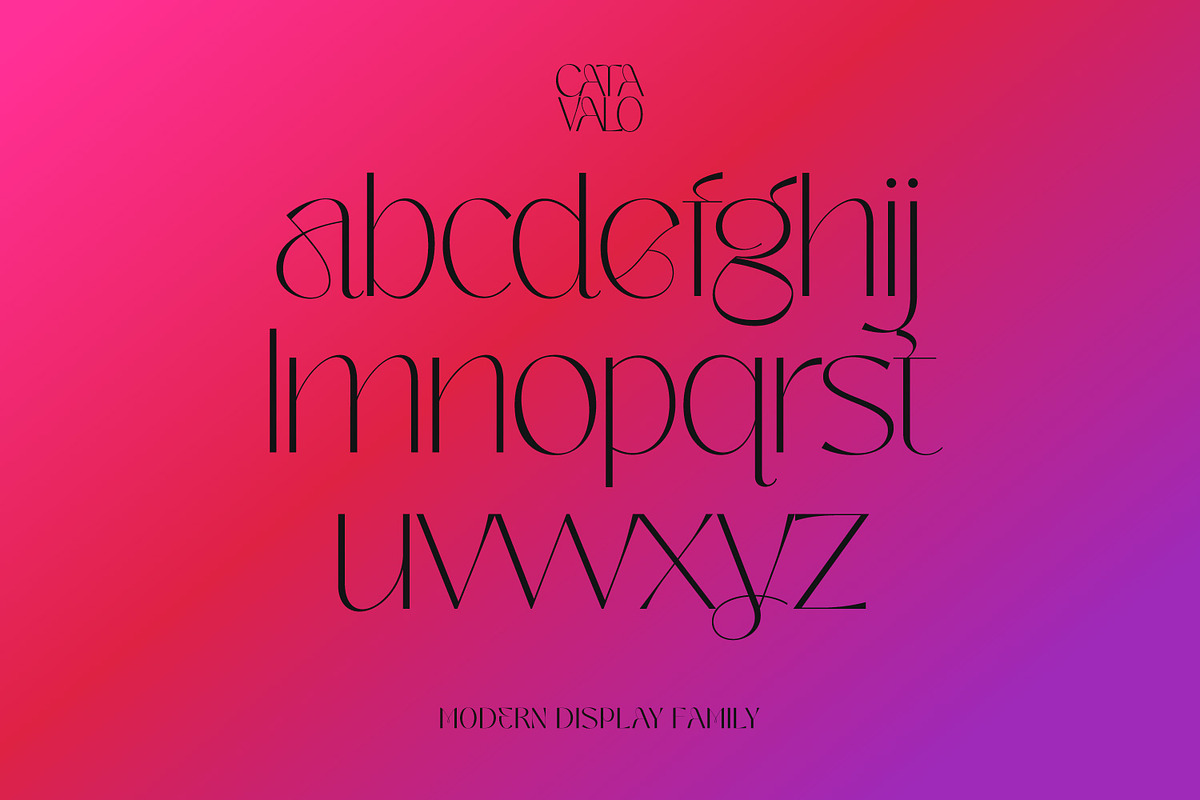 Catavalo - Modern display family, a Font by creativemedialab (Photo 20 of 23)