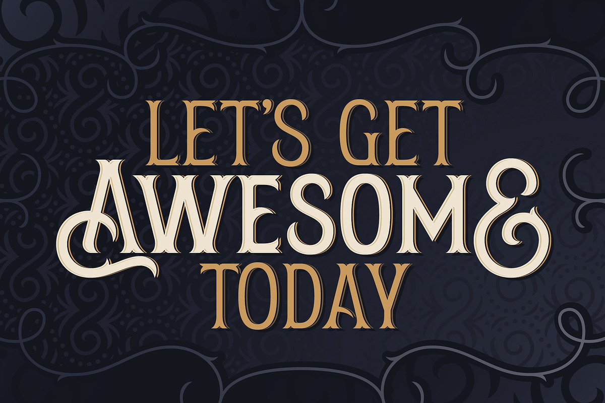 Amber Taste New! Font and Template preview 5