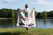 Fringed Woven Throw Blanket Mockup 5, a Household Mockup by creatsy5 (Thumbnail 9 of 12)