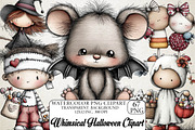Whimsical Halloween Clipart Bundle, an Illustration by DreamPrint404 (Thumbnail 1 of 6)