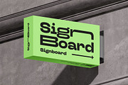 Signboard Horizontal Mock-up, an Advertising Mockup by zippypixelstudio (Thumbnail 2 of 13)