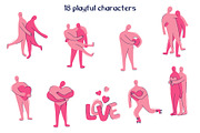 Love Vibes Set, a Seasonal Illustration by Zim Varezhkin (Thumbnail 2 of 12)