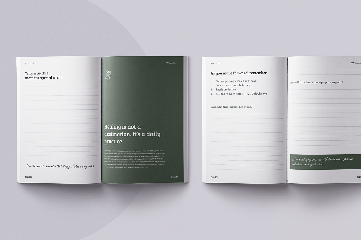 Wellness Journal | Canva, a Brochure Template by ArtisticLand (Photo 14 of 15)