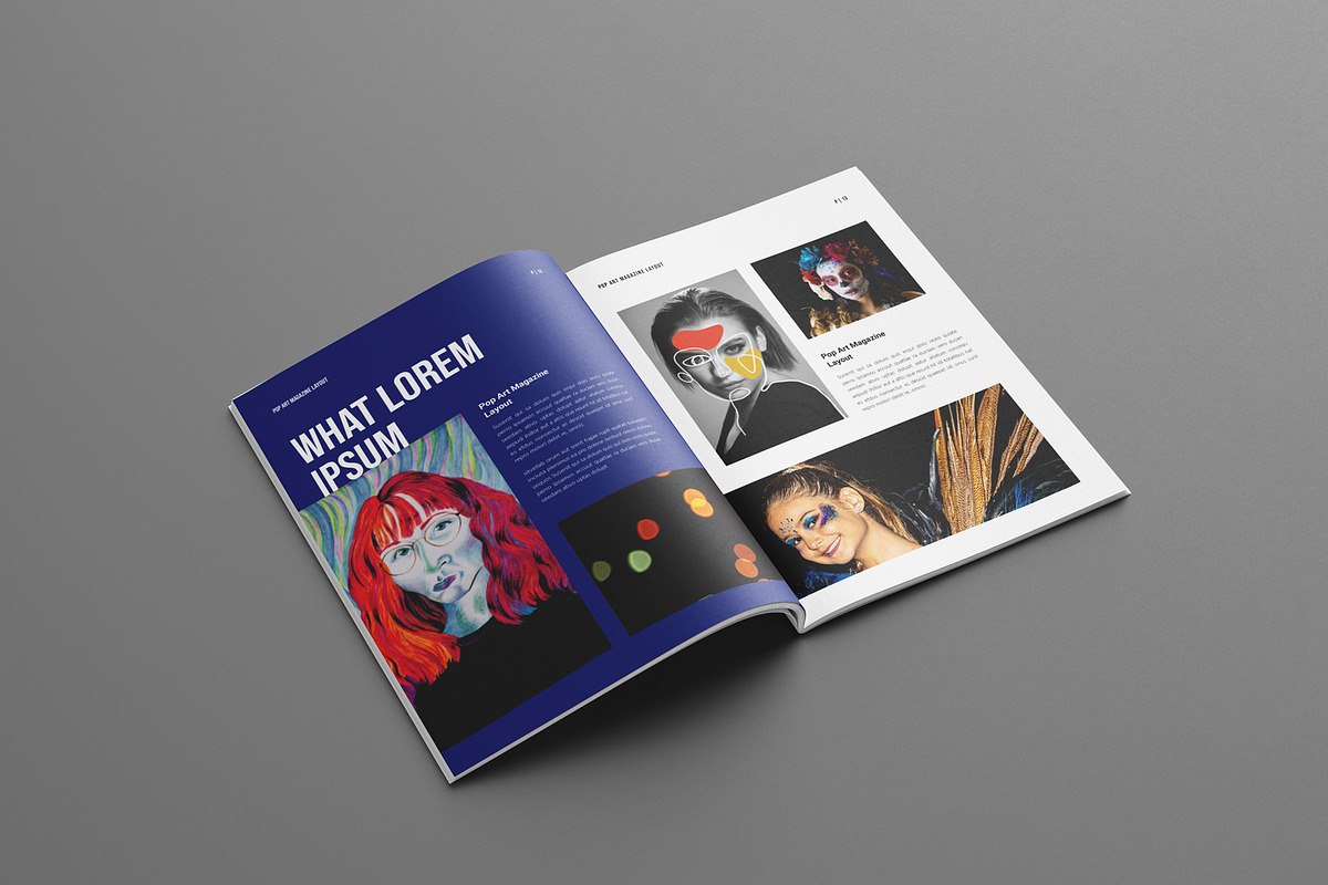 Pop Art Magazine Template Design, a Magazine Template by Seeing-art (Photo 7 of 11)