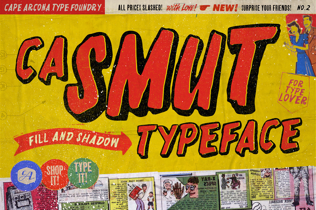 CA Smut, a Handwritten Font by Cape Arcona Type Foundry (Photo 1 of 5)