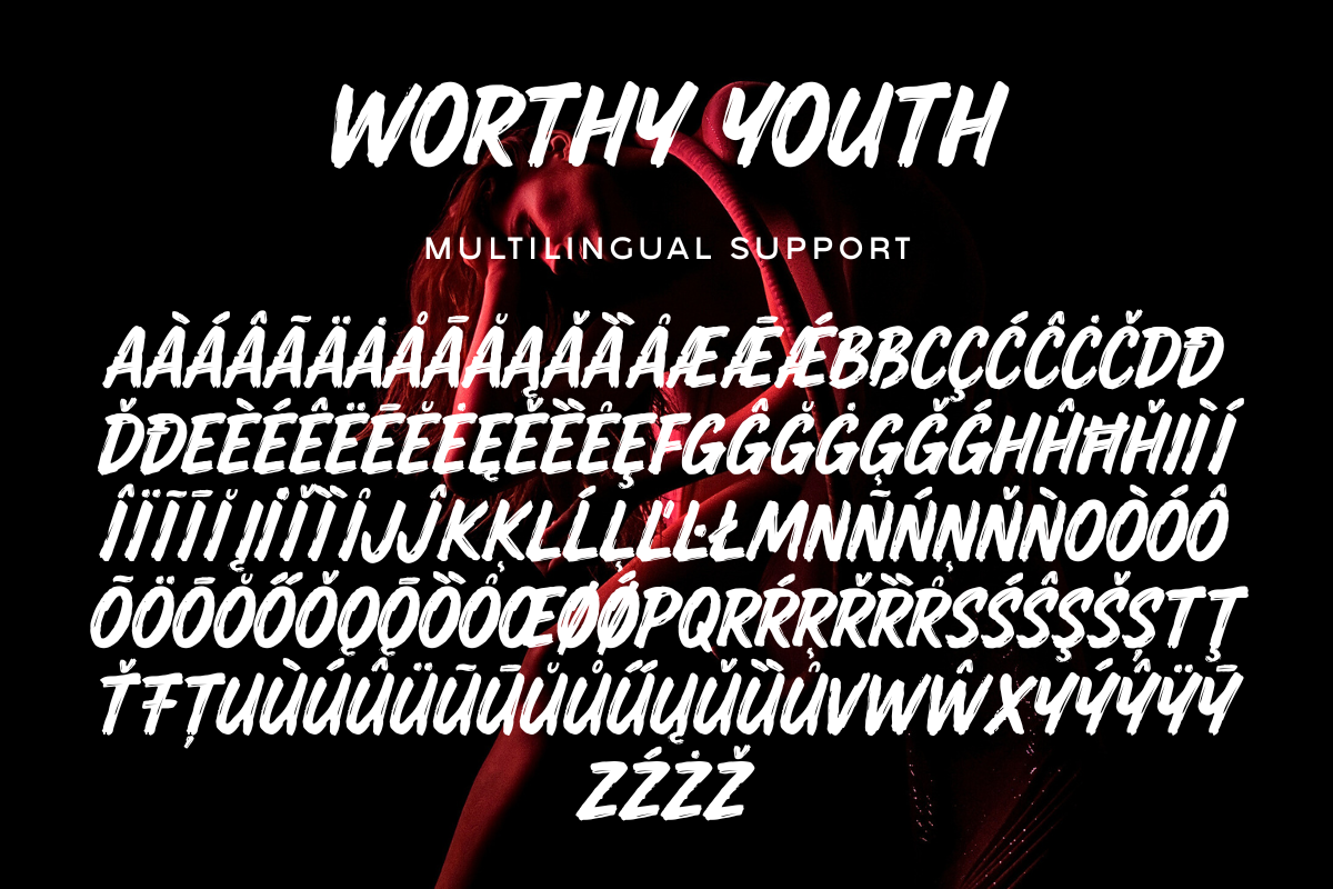 Worthy Youth – Brush Font, a Handwritten Font by Fikryal Studio (Photo 15 of 15)