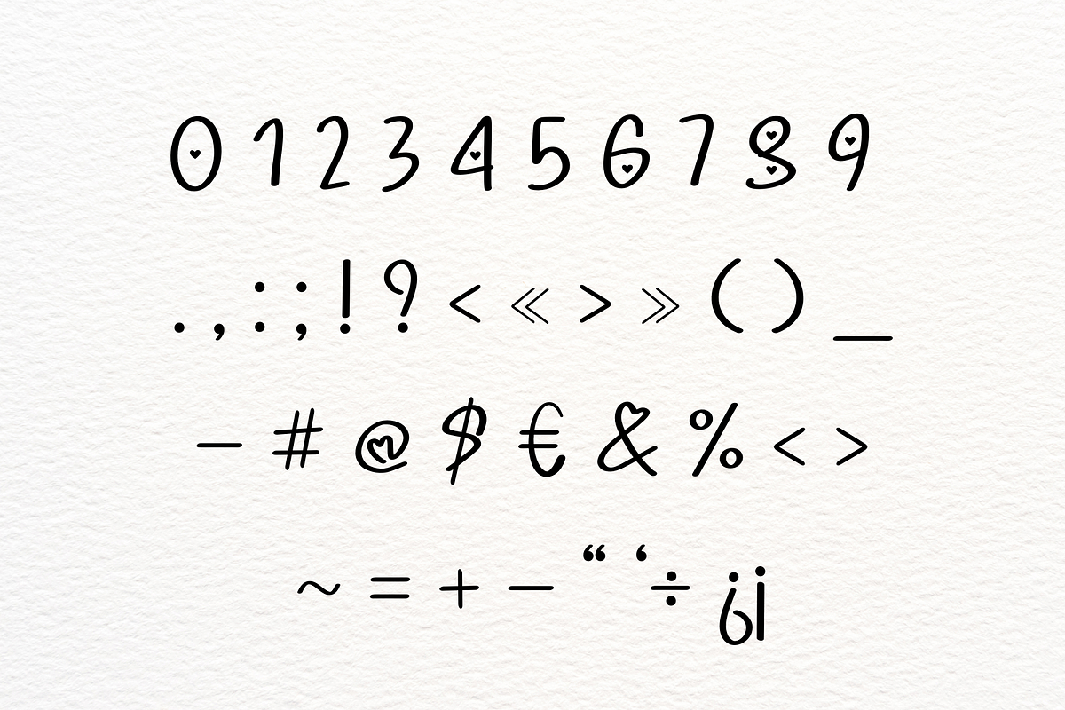 Heart shine, a Handwritten Font by Petal Pixels (Photo 5 of 9)