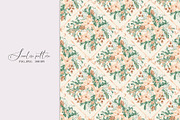 Christmas Botanical Grid Pattern, a Pattern Graphic by SirenaArt (Thumbnail 3 of 20)