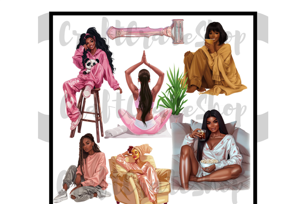Self Love Clipart, an Illustration by CraftCrateShop (Photo 3 of 8)