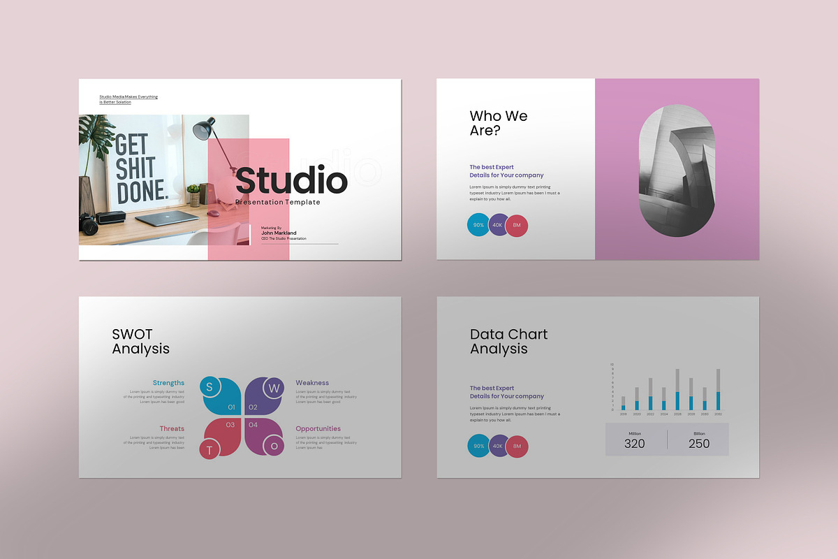 Studio Presentation Template, a Presentation Template by evgenystudio