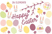 Happy Easter patterns elements cards, a Pattern Graphic by RevolutionizZed (Thumbnail 9 of 16)