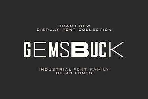 Gemsbuck Modern Vintage Font Family