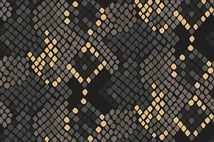 Snake Skin Seamless Pattern Set