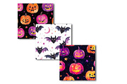 Neon Halloween Digital Paper Pack, a Pattern Graphic by SinaCreation (Thumbnail 4 of 5)