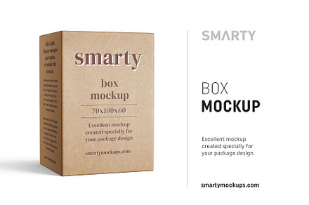 Box mockup 70x100x60