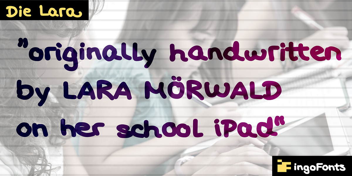 Die Lara, a Handwritten Font by ingoFonts (Photo 3 of 10)