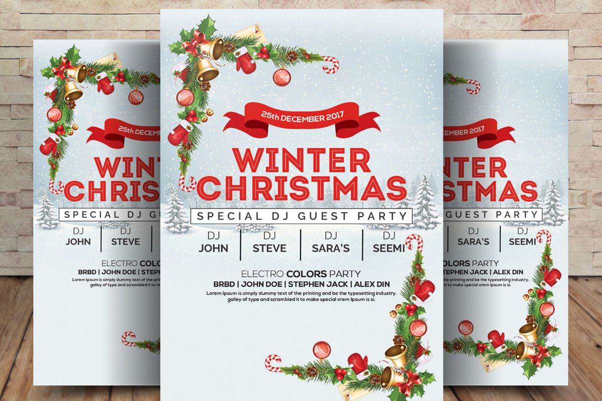 Minimal Christmas Winter Flyer, a Flyer Template by graphicforest (Photo 1 of 4)