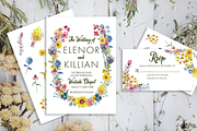 Spring Wedding Invitations, a Stationery Template by LandOfTheBees (Thumbnail 1 of 4)