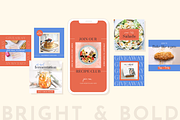 Food Blogger Canva Social Media Kit, a Social Media Template by Rose & Co. (Thumbnail 2 of 7)