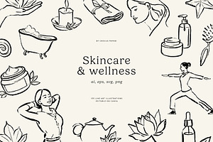 SKINCARE & WELLNESS Illustrations