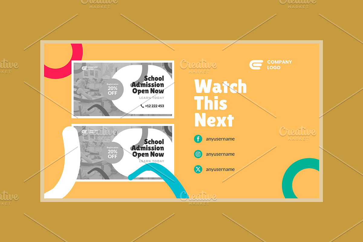 Home School Youtube Thumbnail, a Social Media Template by hekenostudio (Photo 4 of 4)