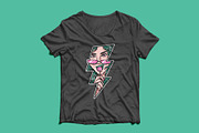 beautiful woman is biting candy, a Person Illustration by gunaonedesign (Thumbnail 3 of 4)