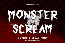 Monster Scream - Gothic Display Font