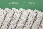 Romantic Floral Seamless Patterns, a Pattern Graphic by Olya Creative (Thumbnail 2 of 17)