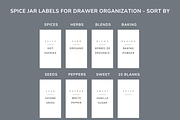 170 Spice Jar Labels Printable PDF, a Templates & Theme by OrganizationOasisRo (Thumbnail 2 of 10)
