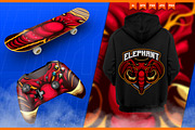 Elephant Angel - Mascot Esport Logo, a Branding & Logo Template by FNR Graphics (Thumbnail 4 of 5)