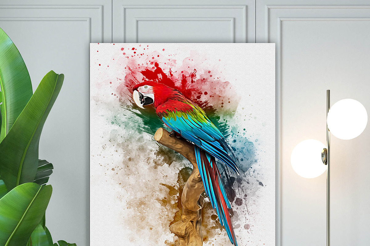 Watercolor Bird Painting Effect, an Action Add-On by Photoshop Action (Photo 12 of 21)