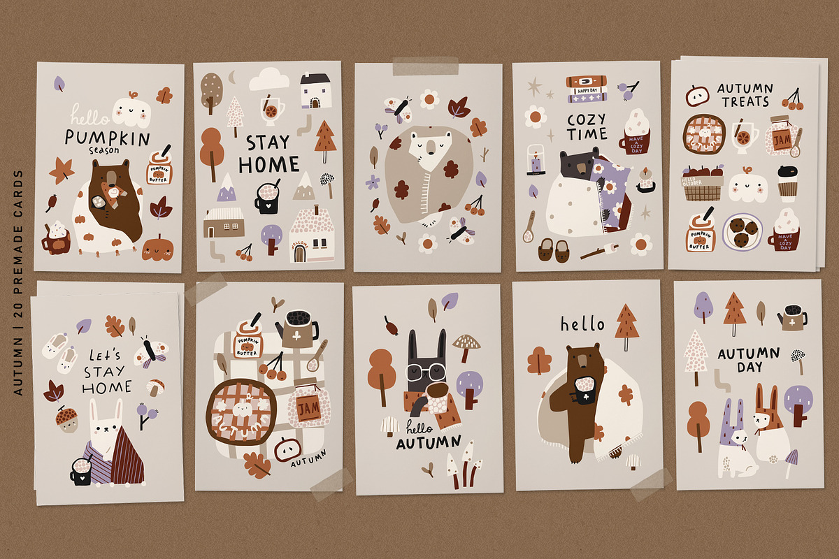 Autumn Forest graphic collection, an Animal Illustration by avdnadi (Photo 5 of 10)