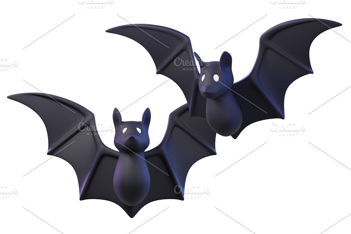 Cute 3D Halloween set, a Seasonal Illustration by Hannet (Photo 10 of 10)