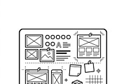 41 Creative Studio Supplies Icons, an Outline Icon by adenpinkstore (Thumbnail 3 of 13)