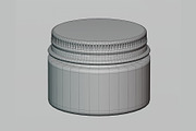 Cream jar 3d model 03, an Object 3D Model by fahad121 (Thumbnail 4 of 6)