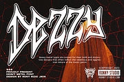 Dezzy Heavy Metal Font, a Blackletter Font by Ronny Studio (Thumbnail 1 of 9)