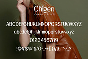 Chigen - Elegant Sans Serif, a Sans Serif Font by Typeformers (Thumbnail 4 of 5)
