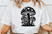 Mushroom SVG & PNG Silhouette Vector, an Illustration by Rose Art (Thumbnail 3 of 5)