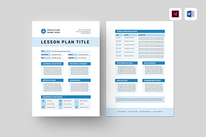 Lesson Plan | MS Word & Indesign, a Stationery Template by Leaflove