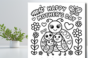 Cute Bugs and Insects Mother's Day, a Seasonal Illustration by Design Zone (Thumbnail 2 of 5)