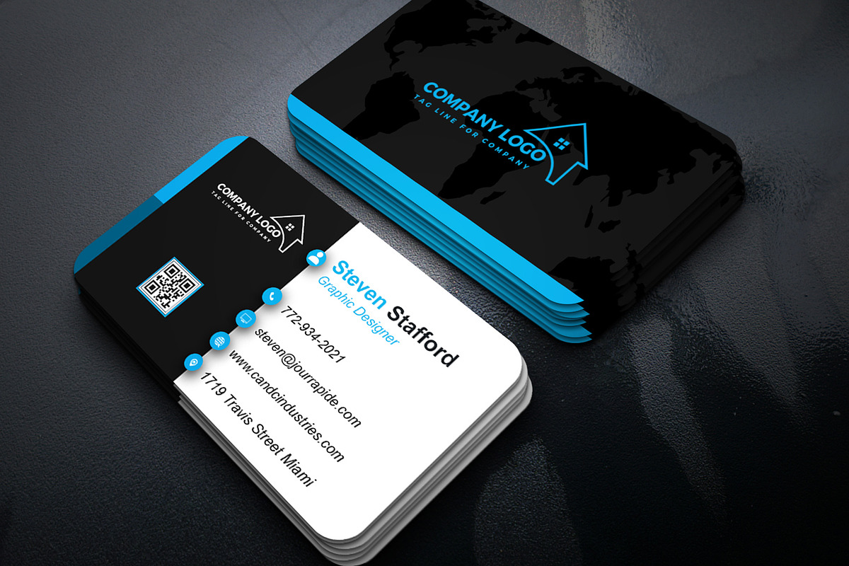Stylish Business Card PSD