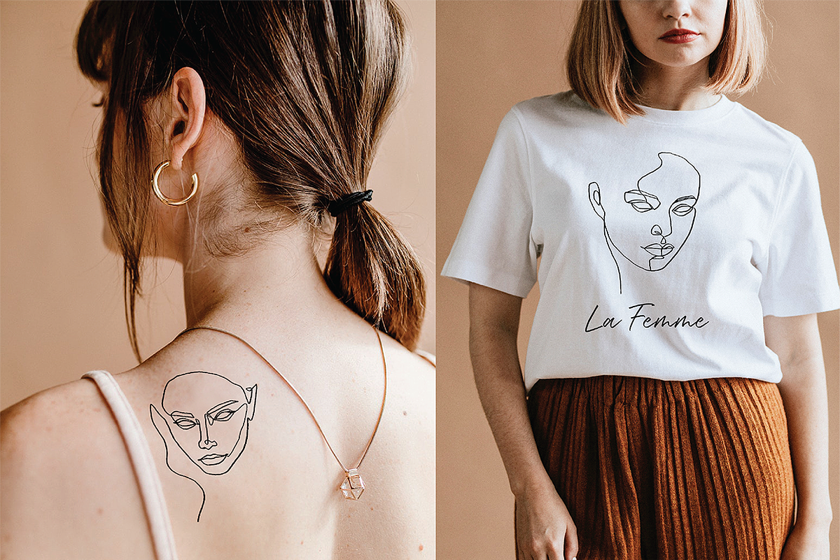 Minimalist One Line Female Portraits, a Person Illustration by Rough Edges Supply Co. (Photo 5 of 7)