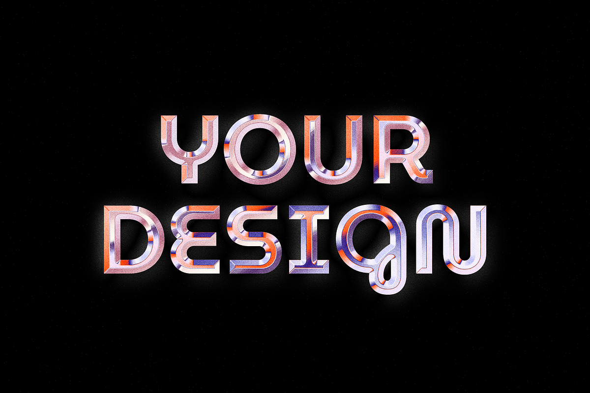 Retro Chrome Logo Effect, a Layer Style Add-On by Design Squad (Photo 4 of 4)
