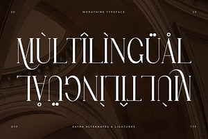 Morathine Modern Display Typeface