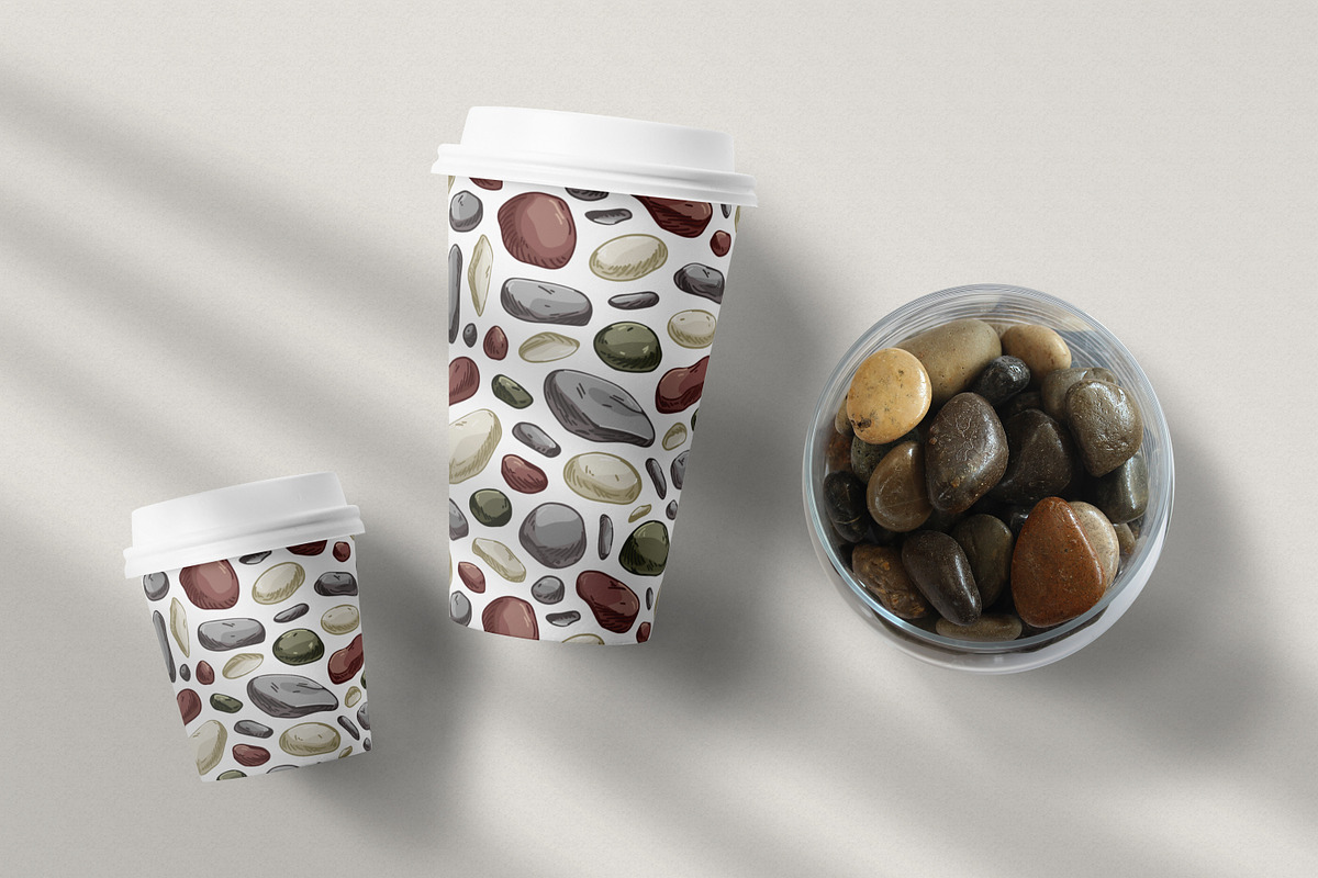 Stones and rocks seamless patterns, a Pattern Graphic by Good Studio (Photo 8 of 9)