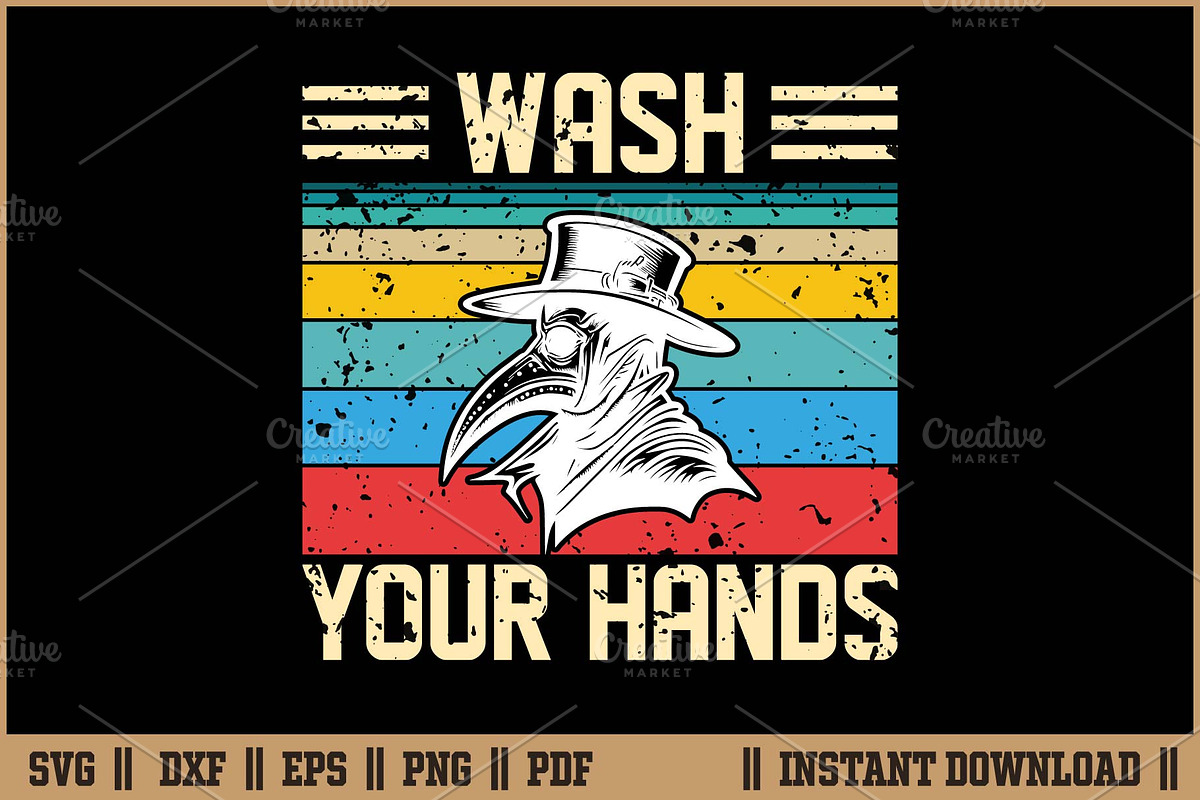Plague Doctor Wash Your Hands SVG, a Healthcare Illustration by Handy Arts Studio (Photo 1 of 3)